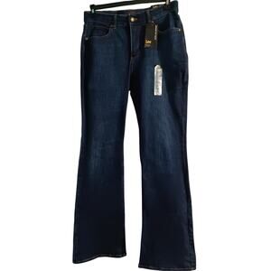 Lee Boot Cut Mid Rise Blue Jeans Women's "Main Thrill" 14 Medium Dark Blue NEW